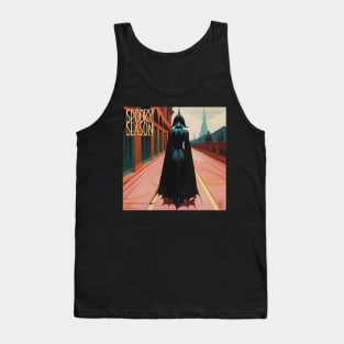 Halloween Spooky Season Black Widow Pulp Cover Tank Top